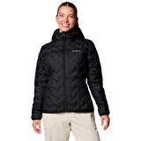 Columbia Delta Ridge II Down Hooded Jacket Kadın Siyah Kaz Tüyü Mont
