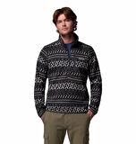 Sweater Weather Printed Yarım Fermuarlı II Erkek Polar Üst