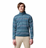 Sweater Weather Printed Yarım Fermuarlı II Erkek Polar Üst