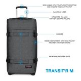 Eastpak Transit'r M Black Denim Valiz EK0A5BA877H