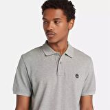 Timberland Pique Short Sleeve Polo Medıum Grey Heather Erkek T-Shirt