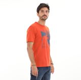 B0A2N1HCL71-R Timberlandss Back Gr Tee Erkek T-Shirt Turuncu