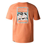 F00CEQ8N6M1-R The North Face M S-S North Faces Tee - Eu Erkek T-Shirt Turuncu