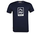 Timberland Ss Front Grphic T Erkek Günlük Tişört TB0A2ND14331 Lacivert