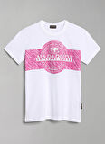 Napapijri Beyaz Kız Çocuk Bisiklet Yaka Kısa Kollu T-Shirt NP0A4H2Z0021 K S-PINZON