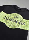 Napapijri Siyah Erkek Çocuk Bisiklet Yaka Kısa Kollu T-Shirt NP0A4H2Z0411 K S-PINZON