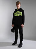 Napapijri Siyah Erkek Çocuk Kapüşonlu Uzun Kollu Sweatshirt NP0A4GXD0411 K B-PINZON