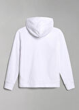 Napapijri Beyaz Kız Çocuk Kapüşonlu Uzun Kollu Sweatshirt NP0A4GXD0021 K B-PINZON