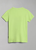 Napapijri Yeşil Erkek Çocuk Bisiklet Yaka Kısa Kollu T-Shirt NP0A4G4PG1G1 K S-BOX SS 1