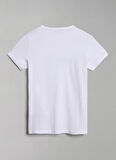 Napapijri Beyaz Erkek Çocuk Bisiklet Yaka Kısa Kollu T-Shirt NP0A4G4PMBT1 K S-BOX SS 1
