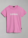 Napapijri Pembe Kız Çocuk Bisiklet Yaka Kısa Kollu T-Shirt NP0A4G4PP911 K S-BOX SS 1
