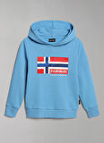 Napapijri Mavi Erkek Çocuk Kapüşonlu Uzun Kollu Sweatshirt NP0A4GXFB2C1 K B-ZAMORA H