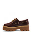 Timberland Tb0A2Qdm Stone Street Boat Shoe Bordo Kadın Ayakkabı