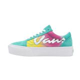 Vans Ua Old Skool Platform Spring Fade Turkuaz Sneaker