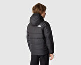 B Reversible Perrito Jacket Çocuk Outdoor Montu (Çift Taraflı) NF0A82DAJK31 Siyah
