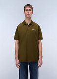 Napapijri E-SMALL BOX SS-NP0A88TQG3A1 Kahve Erkek Polo T-Shirt