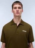 Napapijri E-SMALL BOX SS-NP0A88TQG3A1 Kahve Erkek Polo T-Shirt