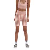 Vans Mixed Up Gingham Pembe Şort Tayt