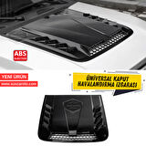 Üniversal Her Araca Uyumlu Geniş Büyük Boy Kaput Üstü Havalandırma Izgarası Tavan Vent Air Scoop İthal Petekli 51 x 47 cm