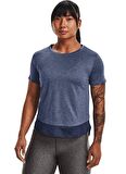 Under Armour Yuvarlak Yaka Düz Mor - Beyaz Kadın T-Shirt 1366129 UA Tech Vent SS