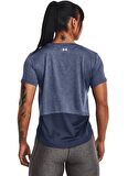 Under Armour Yuvarlak Yaka Düz Mor - Beyaz Kadın T-Shirt 1366129 UA Tech Vent SS