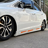 Sts Oto Aksesuar Honda Civic Fb7 2012-2016 Batman Yarasa Ayna Kapağı Piano Black Abs Plastik