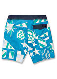 Volcom Mavi Erkek Kısa Şort Mayo A0812308_Volcom Geo Stoney 19 Ain Ş