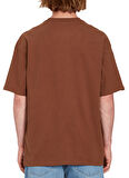 Volcom Kahve Erkek Bisiklet Yaka T-Shirt A5212307_Volcom Fa Todd Bratrud Lse