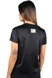 Nike Dri-Fit Swoosh Graphic Running Short-Sleeve Siyah Kadın Tişört