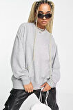 Nike Sportswear Phoenix Fleece Oversize Kesim Gri Kadın Sweatshirt