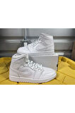 Air Jordan 1 Mid Sneaker Spor Ayakkabısı Dv0991-111 (BİR NUMARA BÜYÜK ALMANIZI ÖNERİYORUZ)