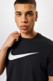 Nike Sportswear Clup Swoosh Siyah Erkek Spor Tişört 