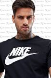 Nike Sportswear Clup Standart Kesim Siyah Erkek Spor Tişört