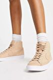 Nike Blazer Mid Premium Bilekli Kadın Bej Günlük Spor Ayakkabı 