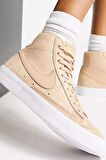 Nike Blazer Mid Premium Bilekli Kadın Bej Günlük Spor Ayakkabı 