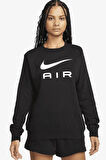 Nike Air Fleece Crew Siyah Kadın Sweatshrit