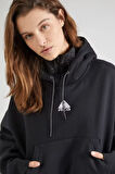 Nike ACG Therma Fit Fleece Hoodie Oversize Kesim Siyah KAdın Sweatshirt