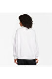 Training Plus Essential Get Fit Dri Fit Graphic Crew White Oversized Bol Kesim Kadın Sweatshirt