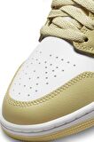 Nike Jordan Air 1 Mid Lemon Wash Gerçek Deri Bilekli Unısex Spor Ayakkabı