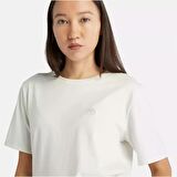Timberland Short-Sleeve Tee Vıntage Whıte Kadın T-Shirt