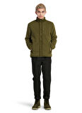 Timberland Yeşil Erkek Kapüşonlu Mont TB0A24CY3021_Mix Media Sherpa FZ Fl