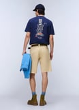 Napapijri S-SOL SS-NP0A4I13B2Q1 Lacivert Yuvarlak Regular Fit Baskılı Erkek T-Shirt
