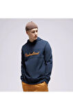 Cursive Hood Erkek Sweatshirt Lacivert