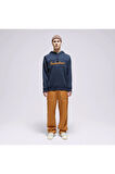 Cursive Hood Erkek Sweatshirt Lacivert