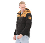 B0A6U7SP571-R Timberland Dwr Welch Mountain Hooded Puffer Jacket Erkek Mont Siyah