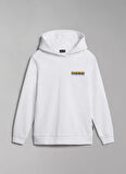Napapijri Beyaz Erkek Çocuk Yuvarlak Yaka Uzun Kollu Sweatshirt NP0A4HGB0021 K B-FUJI H