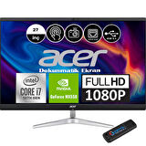 ACER C27-1751 İntel Core i7-1260P 16GB 1TB SSD MX550 GDDR6 Dokunmatik IPS Full HD Windows 11 Home 27" All in One Bilgisayar DQBJ9EM006H02 + WeblegelsinFlashBellek