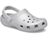 Crocs Classic Glitter Clog Unisex Gri Terlik