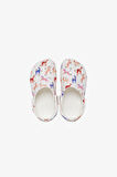 Crocs Classic Character Print Clog K Çocuk Beyaz Clog Terlik 209695-9CD