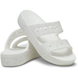Crocs Baya Platform Glitter Sandal Çocuk Terlik 208461-100 White